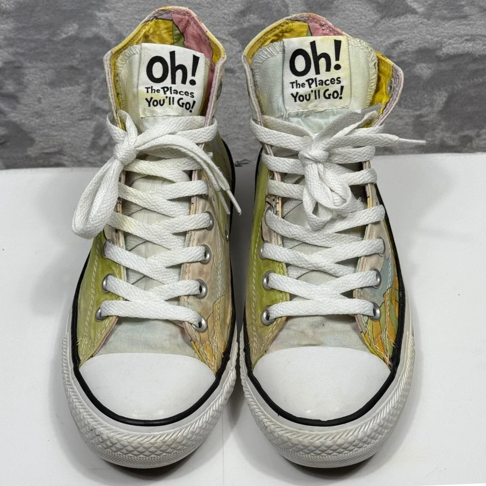Converse Chuck Taylor Hi Dr Seuss Oh The Places Youll Go Sneakers Mens 8 W10 - Picture 1 of 10